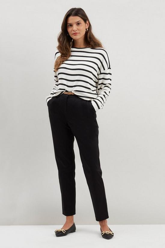 Wallis Stretch Tapered Belted Trousers 2