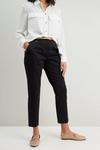 Wallis Petite Stretch Tapered Belted Trousers thumbnail 1