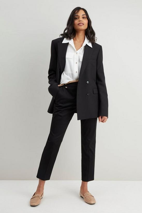 Wallis Petite Stretch Tapered Belted Trouser 2