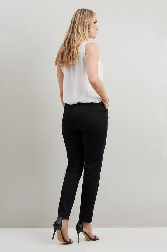 Wallis Tall Stretch Tapered Belted Trousers 3