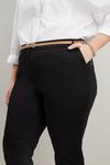 Wallis Curve Stretch Tapered Belted Trousers thumbnail 4