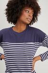 Wallis Stripe Long Sleeved Pocket T-shirt thumbnail 4