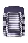 Wallis Stripe Long Sleeved Pocket T-shirt thumbnail 5
