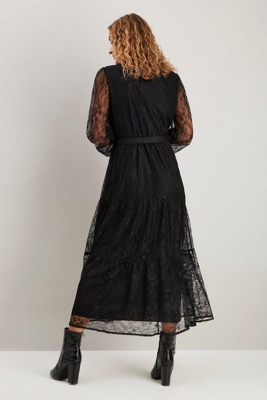 Wallis Tall Black Lace Midi Dress 3