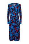 Wallis Blue Floral Jersey Shirt Dress thumbnail 5