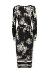 Wallis Shadow Floral Stripe Border Jersey Midi Dress thumbnail 5