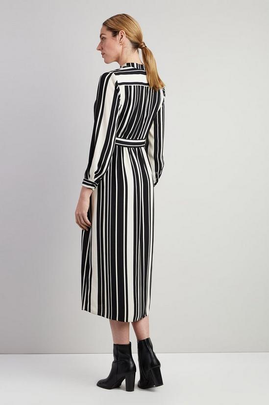 Wallis Black Stripe Shirt Dress 3
