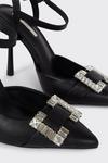 Wallis Gorgeous Diamante Buckle Court Shoes thumbnail 4