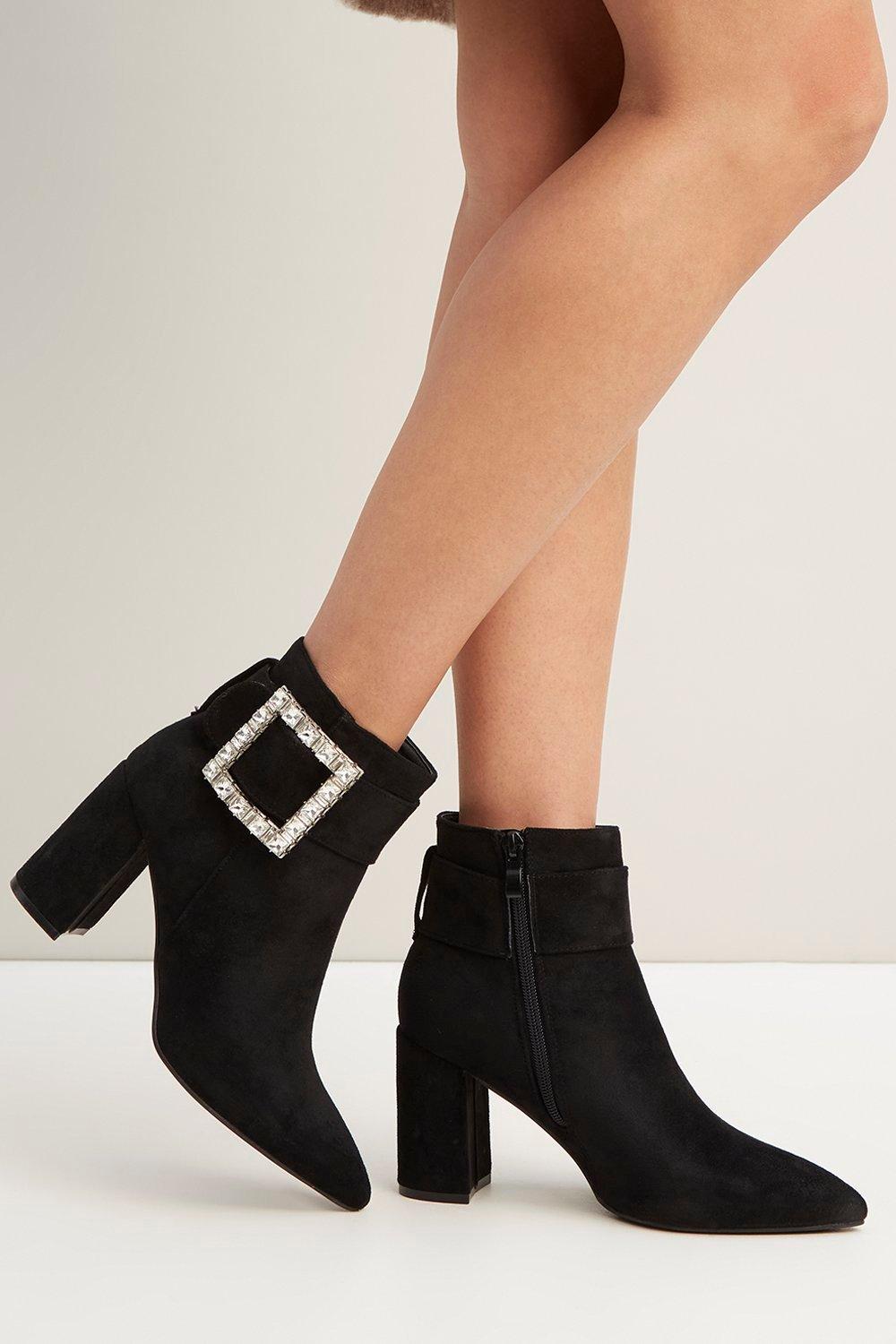 Womens Annabelle Embellished Ankle Boot