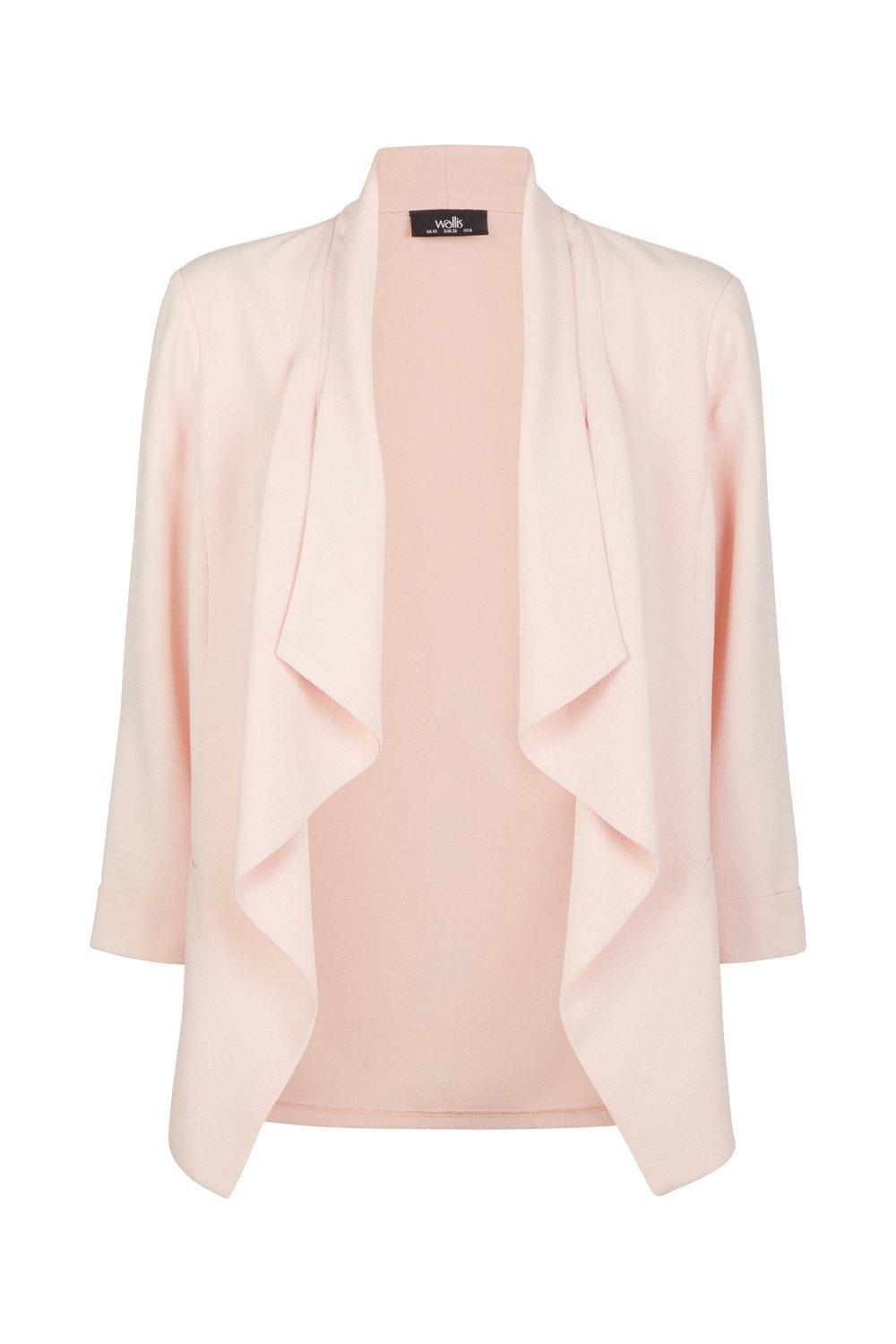 Pink waterfall outlet blazer