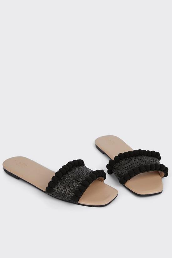 Wallis Fey Raffi Pom Pom Flat Sandals 3