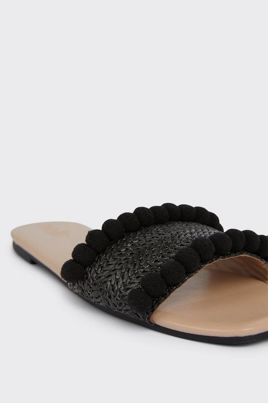 Wallis Fey Raffi Pom Pom Flat Sandals 4