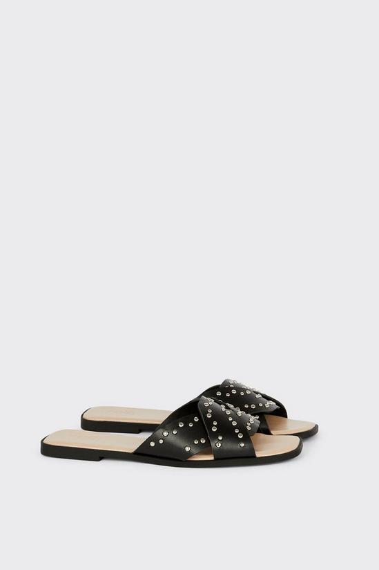Wallis Francine Studded Detail Flat Sandals 4