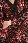 Wallis Floral Lace Trim Jersey Midi Dress thumbnail 4