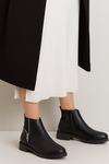 Wallis Wide Fit Mia Side Zip Ankle Boots thumbnail 2