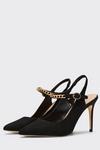 Wallis Emma Chain Detail Court Shoes thumbnail 3