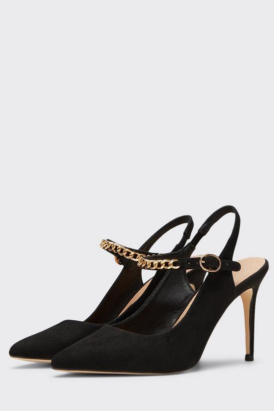 Wallis Emma Chain Detail Court Shoes 3