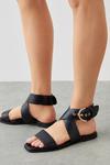 Wallis Leather Yana Cross Ankle Strap Flat Sandal thumbnail 1