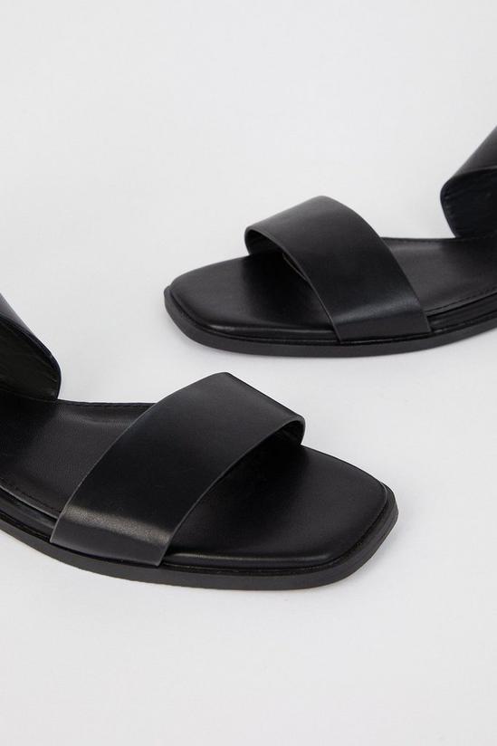 Wallis Leather Yana Cross Ankle Strap Flat Sandal 4
