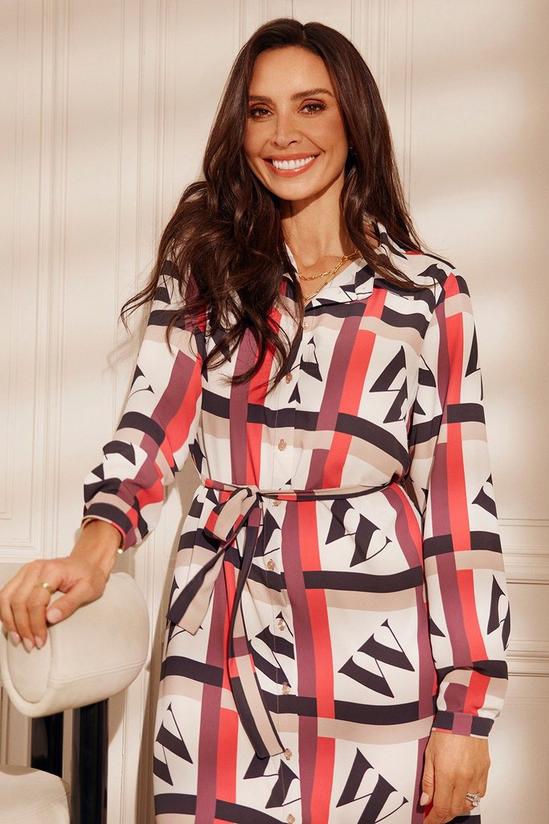 Wallis Monogram Stripe Belted Shirt Dress 1