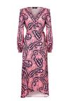 Wallis Pink Animal Print Wrap Dress thumbnail 5