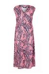 Wallis Pink Animal Button Through Sleeveless Dress thumbnail 5