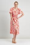 Wallis Floral Shirred Button Through Midi Dress thumbnail 2