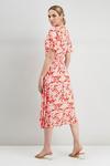 Wallis Floral Shirred Button Through Midi Dress thumbnail 3
