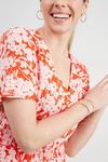 Wallis Floral Shirred Button Through Midi Dress thumbnail 4