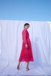 Wallis Pink Pleated Shirred Detail Maxi Dress thumbnail 2