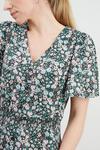 Wallis Ditsy Floral Shirred Button Through Midi Dress thumbnail 4