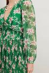 Wallis Floral Pleated Dress With Sheering Maxi Detail thumbnail 4