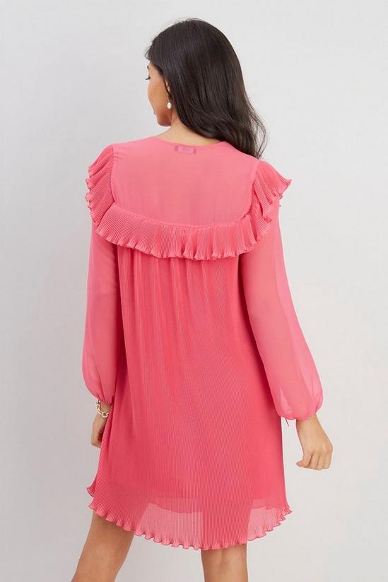 Wallis Pink Pleated Bib Dress 3
