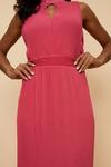 Wallis Pink Pleated Halter Neck Layer Dress thumbnail 4