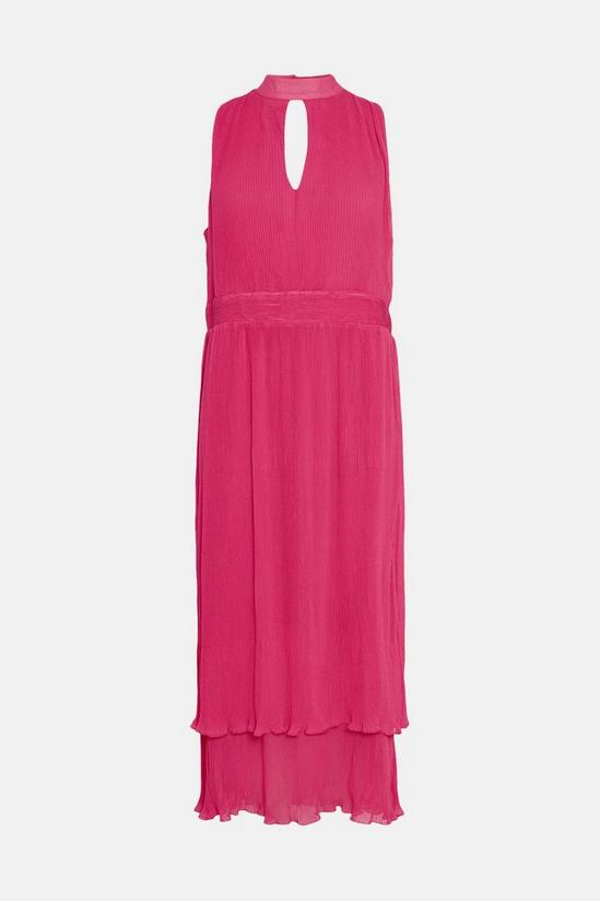 Wallis Pink Pleated Halter Neck Layer Dress 5