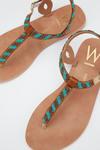 Wallis Wide Fit Janie Leather Toe Post Sandals thumbnail 3