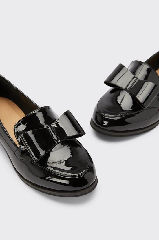 Wallis Wide Fit Luna Bow Detailed Loafers 3