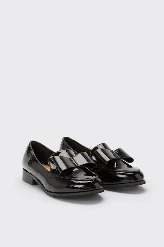 Wallis Wide Fit Luna Bow Detailed Loafers 4