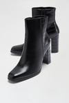Wallis Avianna Croc Mix Block Heeled Ankle Boots thumbnail 3