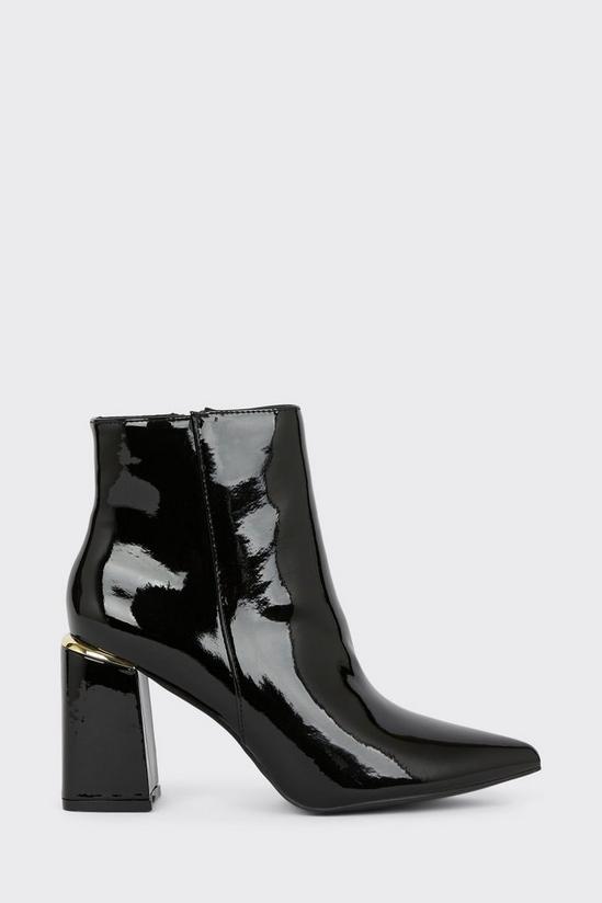 Wallis Amy Clip Detail Block Heeled Ankle Boots 2
