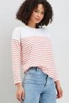 Wallis Petite Stripe Pocket T-shirt thumbnail 1