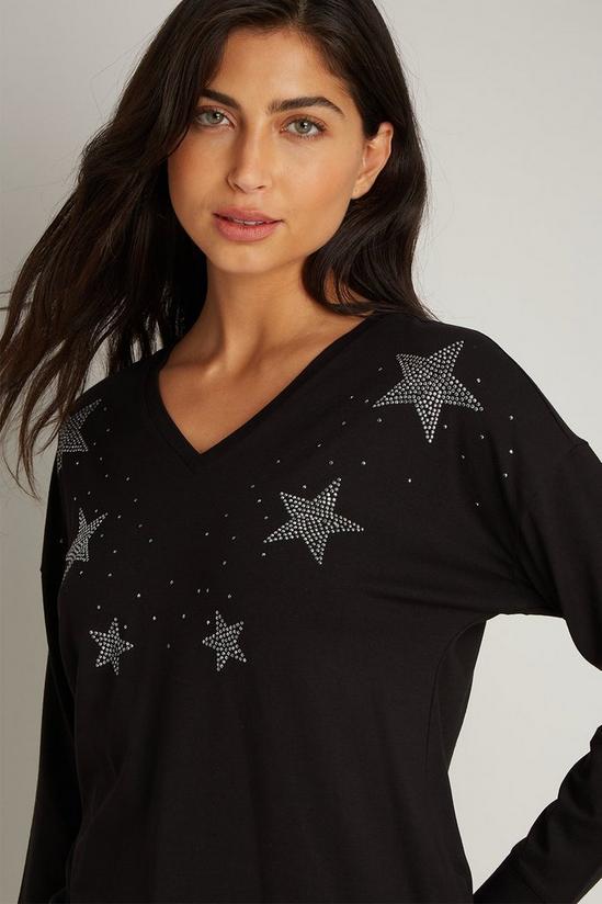Wallis Petite Star Stud T-shirt 4