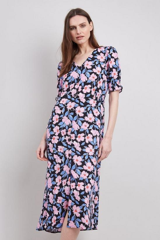 Wallis Pink Floral Button Through Dress 2