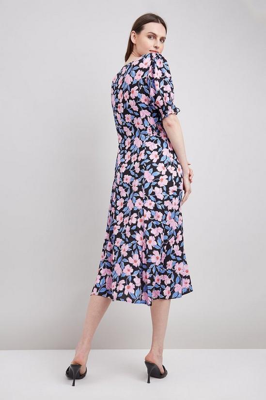 Wallis Pink Floral Button Through Dress 3