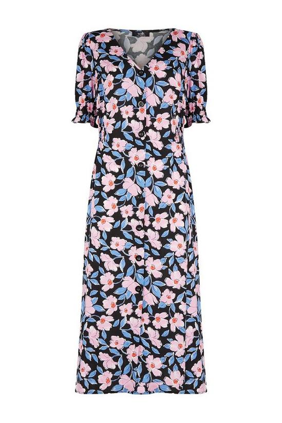 Wallis Pink Floral Button Through Dress 5