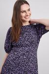Wallis Lilac Pebble Puff Sleeve Jersey Midi Dress thumbnail 4