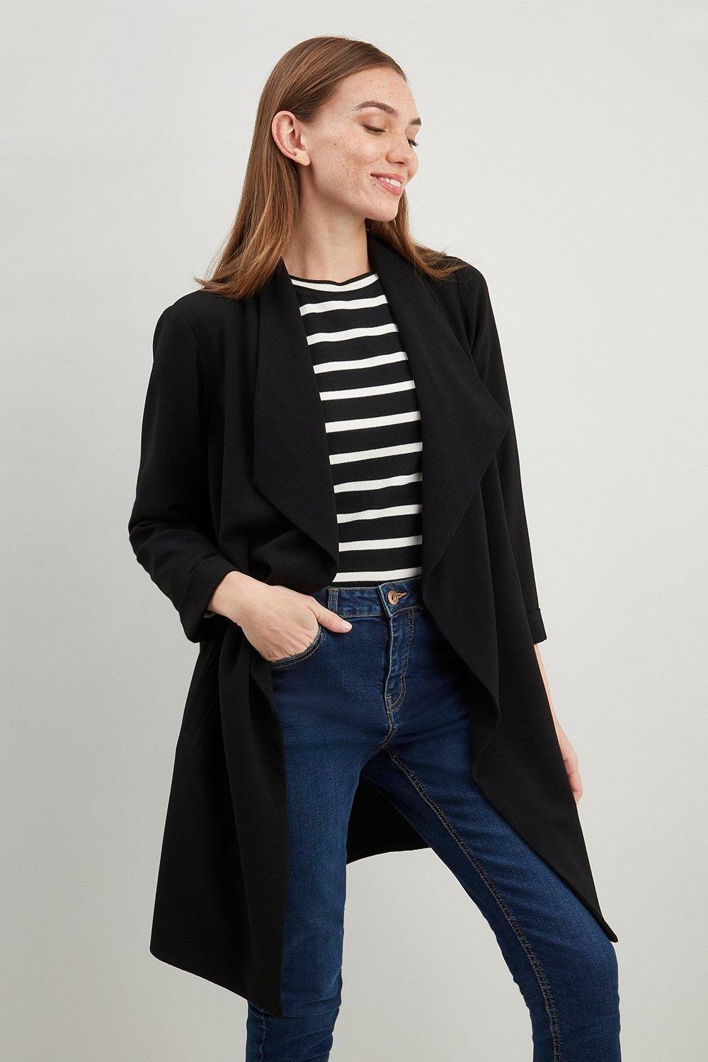 Petite Longline Waterfall Jacket
