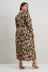 Wallis Curve Leopard Jersey Midi Split Dress thumbnail 3
