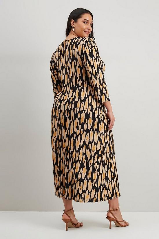 Wallis Curve Leopard Jersey Midi Split Dress 3