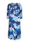Wallis Curve Blue Floral Midi Dress thumbnail 5